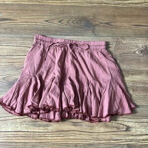 Aeropostale pink ruffle skirt